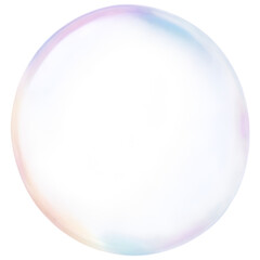 Obraz premium bubble 3d render multicolored transparent shape element. Png transapency . 