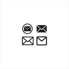  create a gmail silhouette vector icon desing with a white background