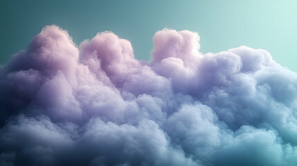 Pastel Cloudscape, Soft Hues in Sky