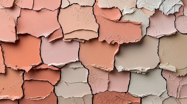 Cracked Earth Tones Texture Background.