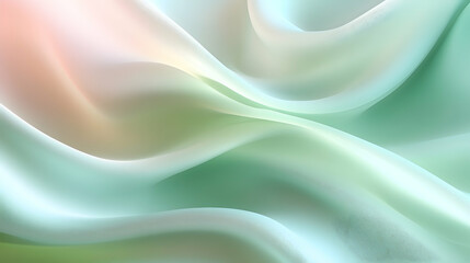 Pastel-hued fabric drapes in soft folds