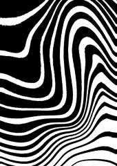 Black and White Groovy Abstract Liquid Textures Background