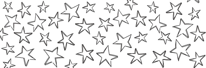 Obraz premium seamless ai generated starts illustration pattern over white background