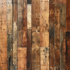 A rustic wooden floor showcasing weathered planks with rich textures, natural imperfections