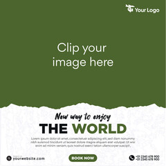 Family Travel Template People walking in the park