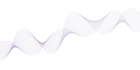 Abstract colorful wave element for design. Digital frequency track equalizer. Stylized line art background. Vector illustration.