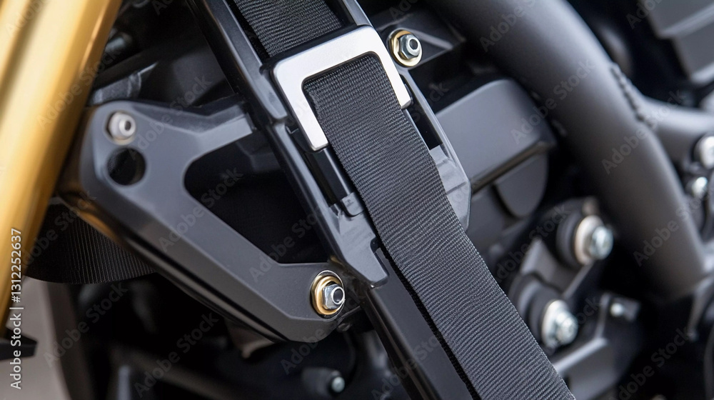 Poster guard safety protection system for motorcycle components generative ai