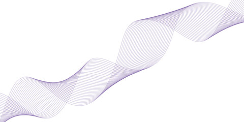 Abstract colorful wave element for design. Digital frequency track equalizer. Stylized line art background. Vector illustration.