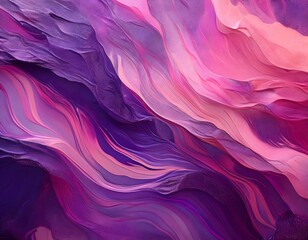 Fototapeta premium Abstract pink and purple paint flowing and mixing together
