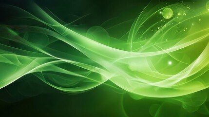 Naklejka premium Green Abstract Waves Background for Creative Designs