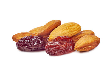 A delightful pile of dried raisins and almonds perfect for healthy snacking options and baking recipes
