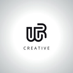 Initial WR RW Logo Template With Vector Eps.
