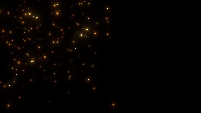 gold sparkles particles stars background video