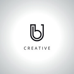Initial UB BU Logo Template With Vector Eps.