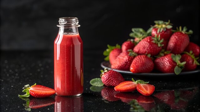 a very delicious straberry drink