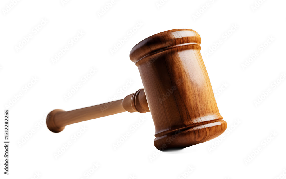 Aufkleber a wooden mallet with a soft striking face, isolated on a empty plain background