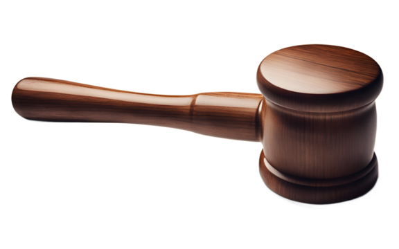 A wooden mallet with a soft striking face, isolated on a empty plain background