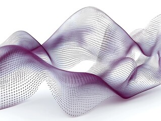 Abstract Purple Data Wave Flow.