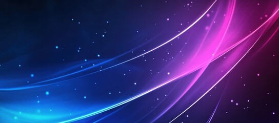 Abstract blue and purple background with curved lines