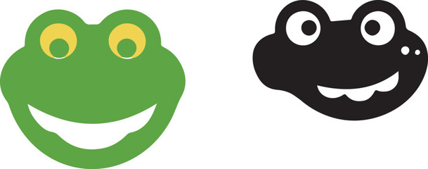 cartoon crocodile face , vector 