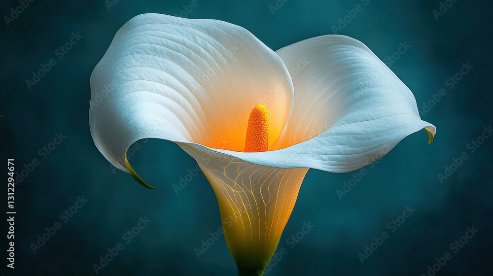 Poster a soft glowing light illuminates the center, creating a serene and dreamy atmosphere for visual proj