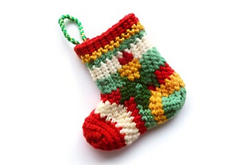 christmas sock isolated on white