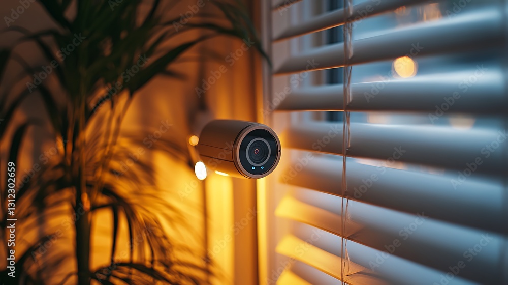 Aufkleber a smart home security system with facial recognition and remote monitoring