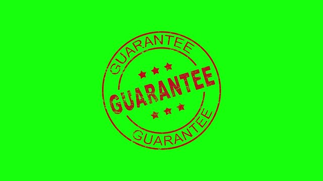 Approved Stamp Animation Green Screen Background 4K Video