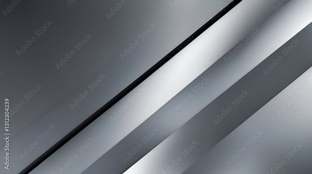 Poster abstract metallic silver grey lines creating modern gradient design background