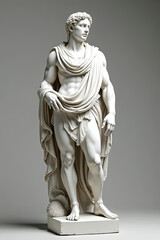 3D illustration of a marble statue