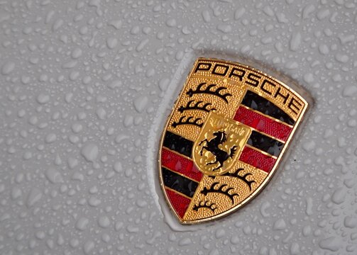 Modern Porsche car brand logo