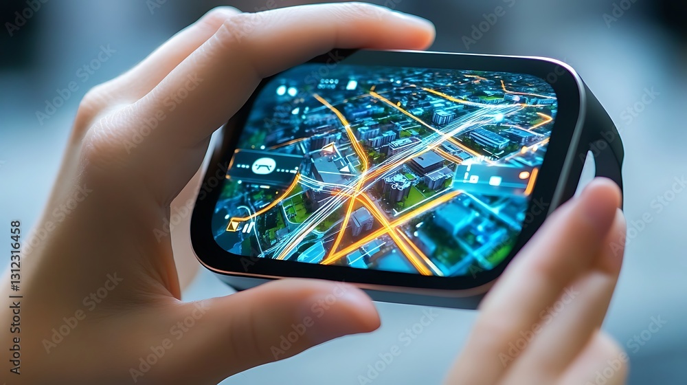 Poster a smart wearable device providing augmented reality navigation