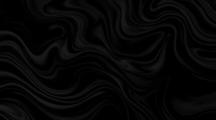 Elegant Black Satin Waves
