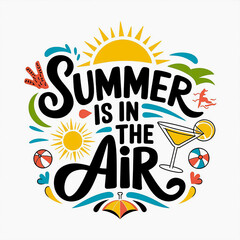 summer vacation, banner and poster template design.