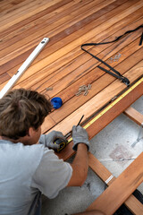 Deck construction in progress