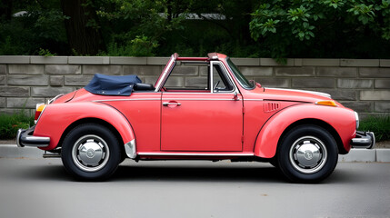 Seventies Convertible Isolated