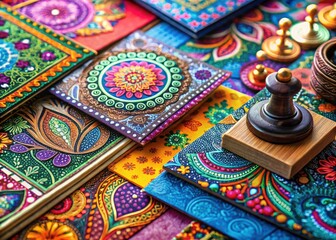 Macro Photography Stationery Design: Business Branding Remix - Close Up Textures, Paper, Ink, Branding Identity