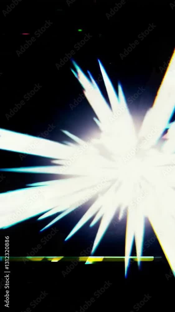 Poster abstract light explosion transition with vibrant color streaks in motion