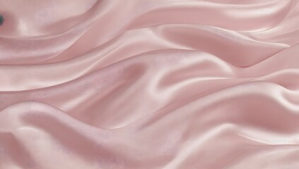 Obraz premium A series of gentle, flowing curves and waves create a soft, fabric-like surface. The undulating forms suggest draped silk or satin material with natural folds and creases across the frame.