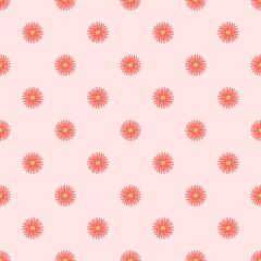 Seamless flowers art on pattern for background and backdrop.
