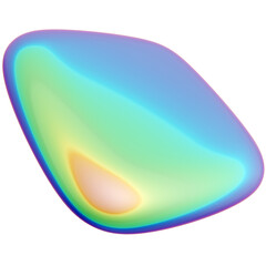 Iridescent Geometric 3D Shapes