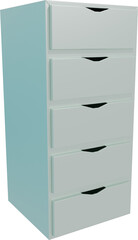 Armário de escritório branco moderno