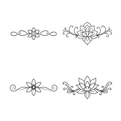 vintage frame with floral ornament