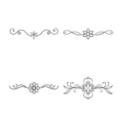 vintage floral border