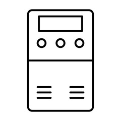 Fototapeta premium air cooler line icon