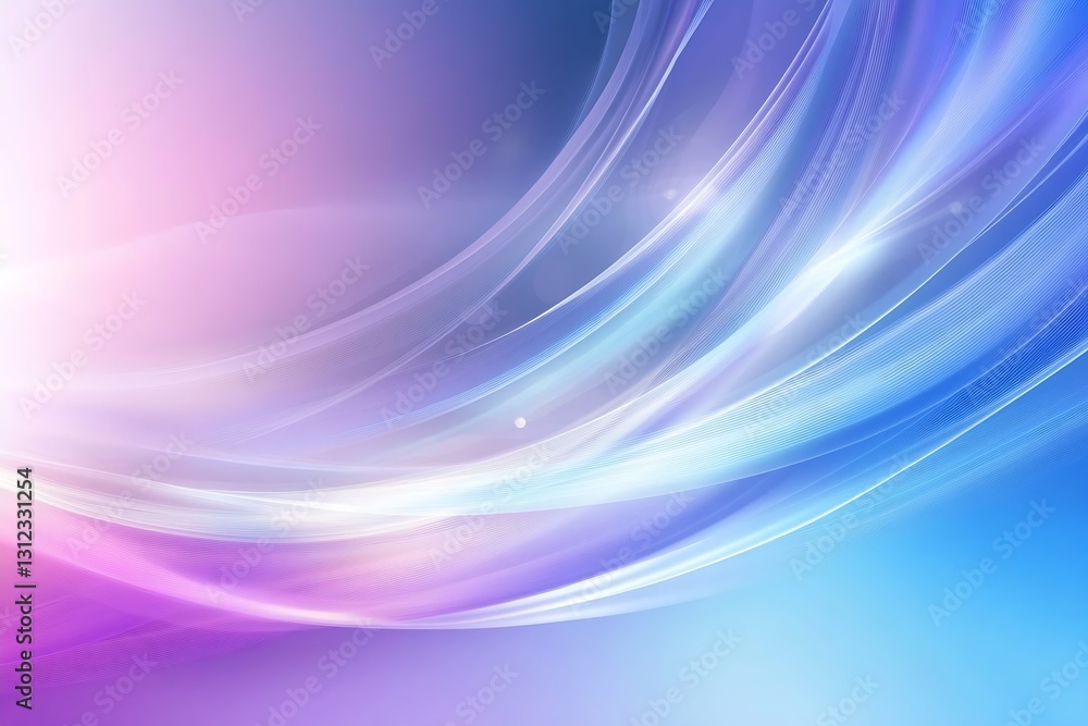 Leinwandbilder Pastel Color Flowing Waves with Soft Gradient Patterns for Modern Abstract Background Designs : Generative AI