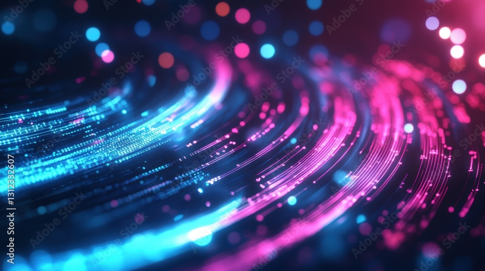 Poster vibrant and colorful abstract background full of dynamic shapes and patterns evoking energy and crea