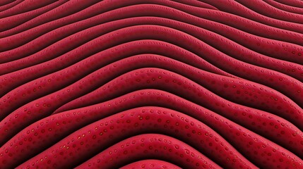 Fototapeta premium Red textured waves background, may be used for a banner, website, or abstract art presentation