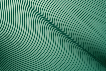 Fototapeta premium Abstract green curved lines, digital art, background, website design