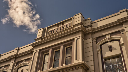City Hall Municipal Building , built in 1876,  in Troy Ohio. Miami county.  USA 2025